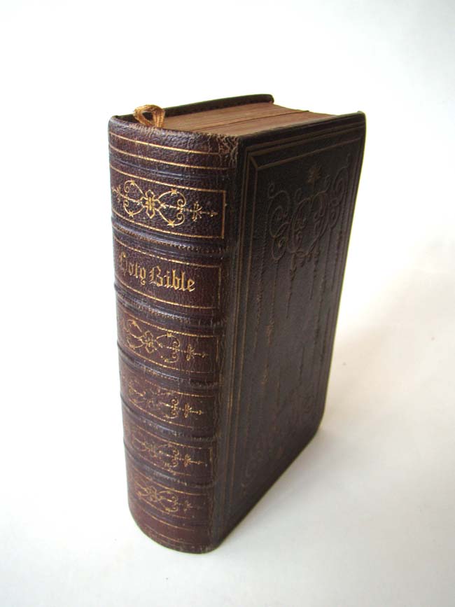 A beautiful Civil War era HOLY BIBLE published in 1858 and owned by Lucy Ann Hubbell.